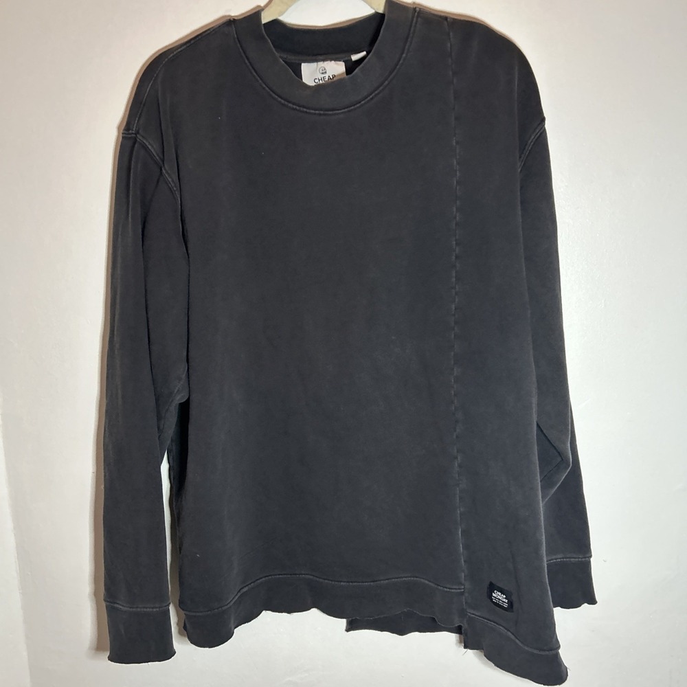 Cheap Monday Impact Sweater Sweatshirt Long Distressed sz M‎
